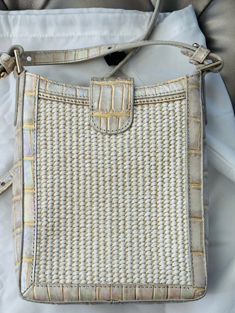 Brahmin Marley crossbody Tiramisu  NEW - Picture 7 of 8